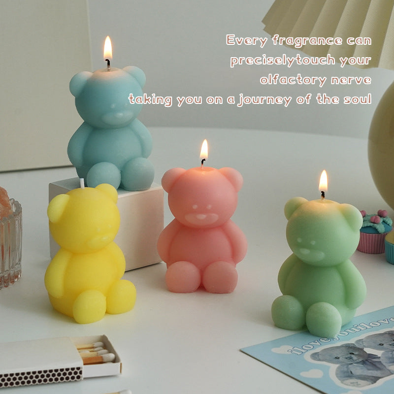 Candele a forma di orso carino