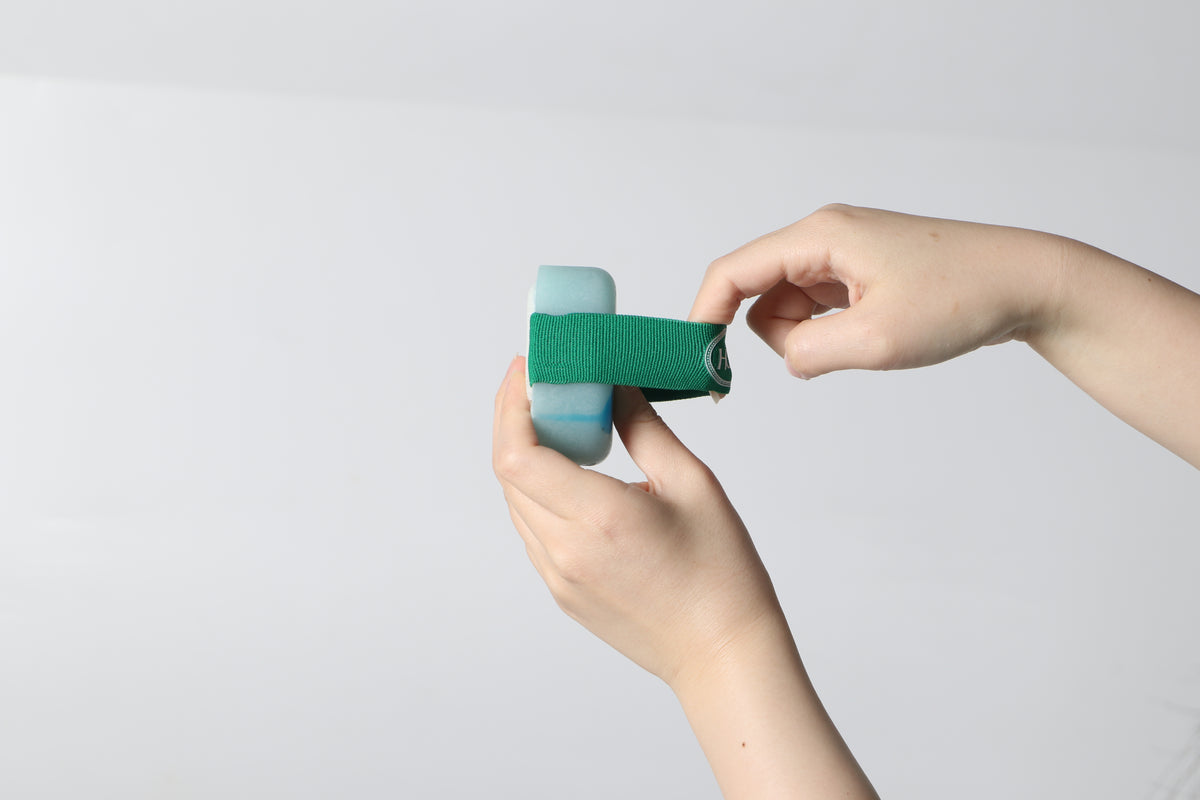 Spugna di sale marino sapone a campana blu