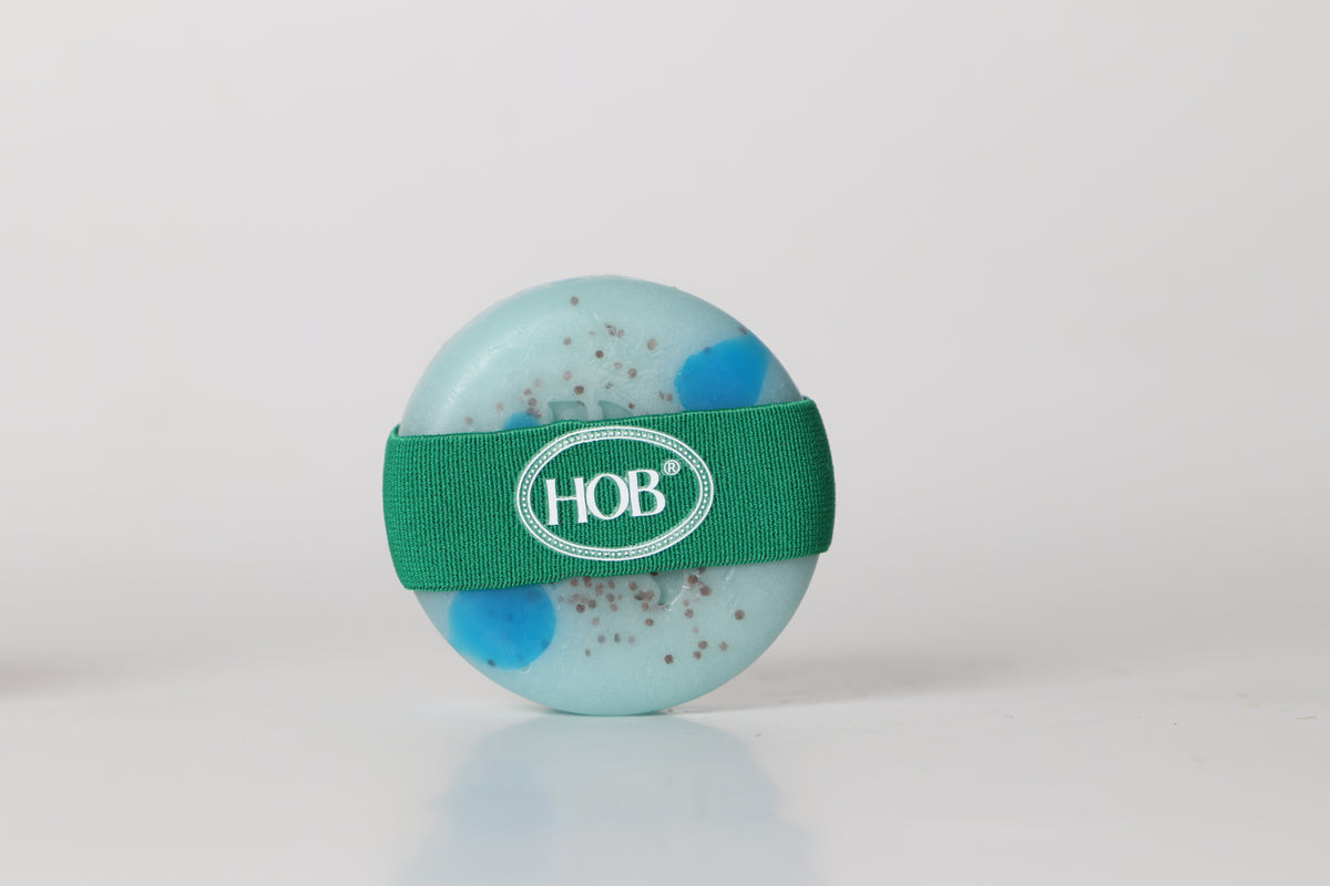 Spugna di sale marino sapone a campana blu