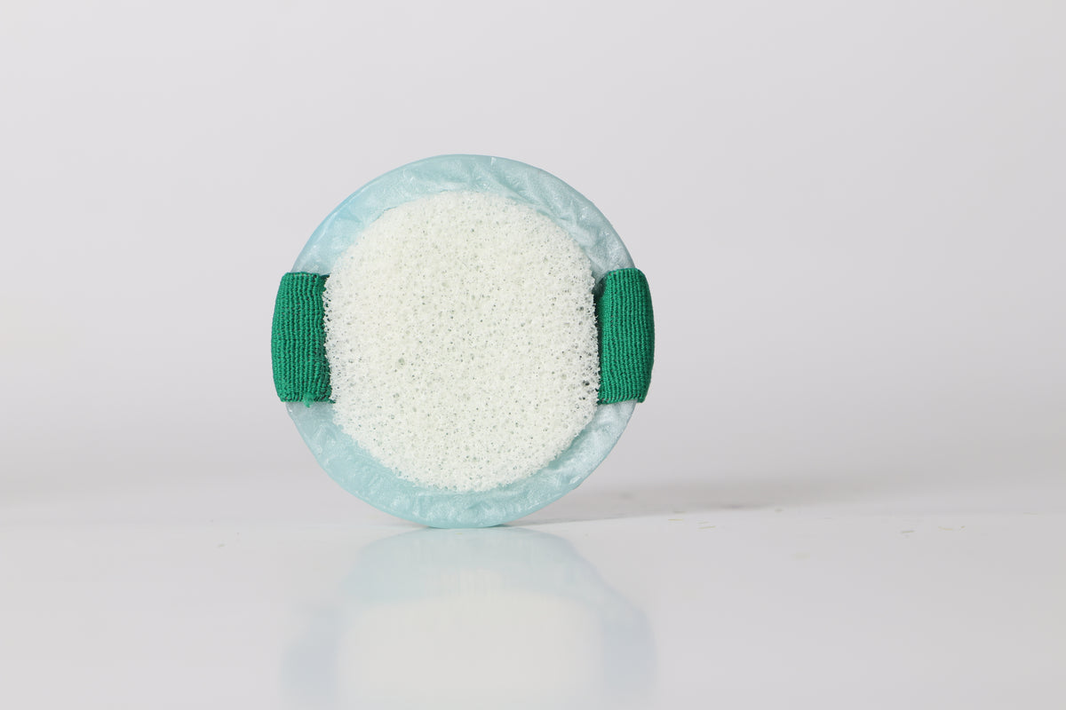 Spugna di sale marino sapone a campana blu