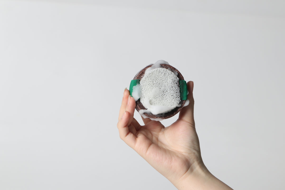 Spugna di cotone ebany e blu